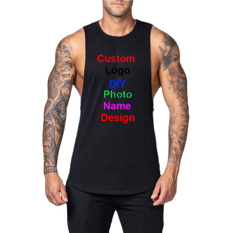 Health Wellness Fitness - DIY Customized Logo Brand Gym Tank