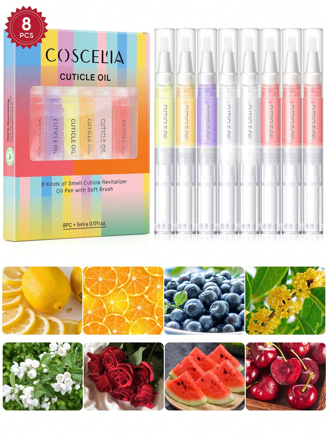 Health & Wellness Rehab - coscelia 1/4/5/8/16PCS 5ML Nail Cuticle Oil
