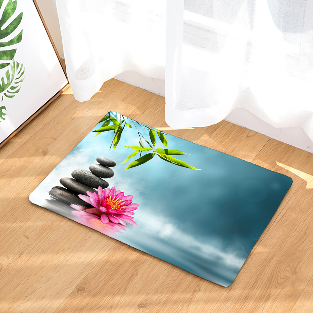 Bathroom Non-slip Mat Plant Fl - Bamboo Bath Mat review and price