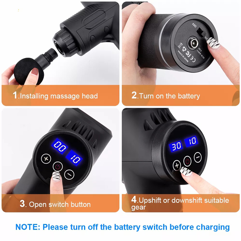Fascial Massage Gun Electric P - Health Wellness Fitness review and price