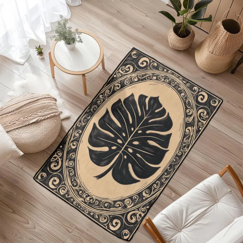 Plant Flower Carpet Rose Peony - Bamboo Bath Mat review and price