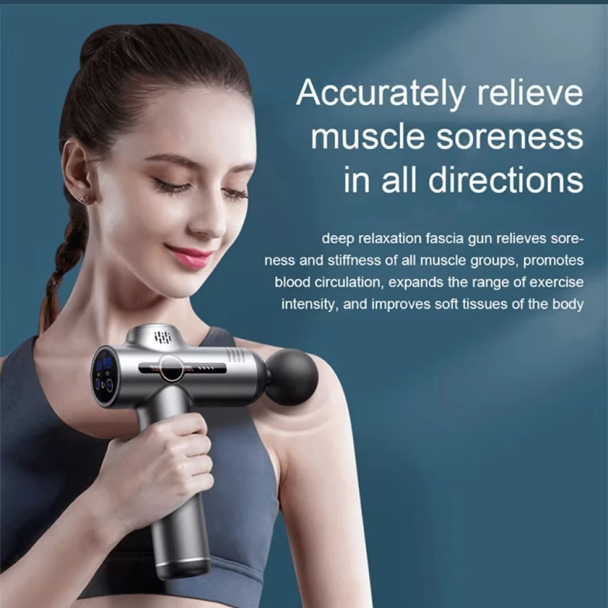 Portable Fascia Gun Vibration  - Health Wellness Fitness review and price