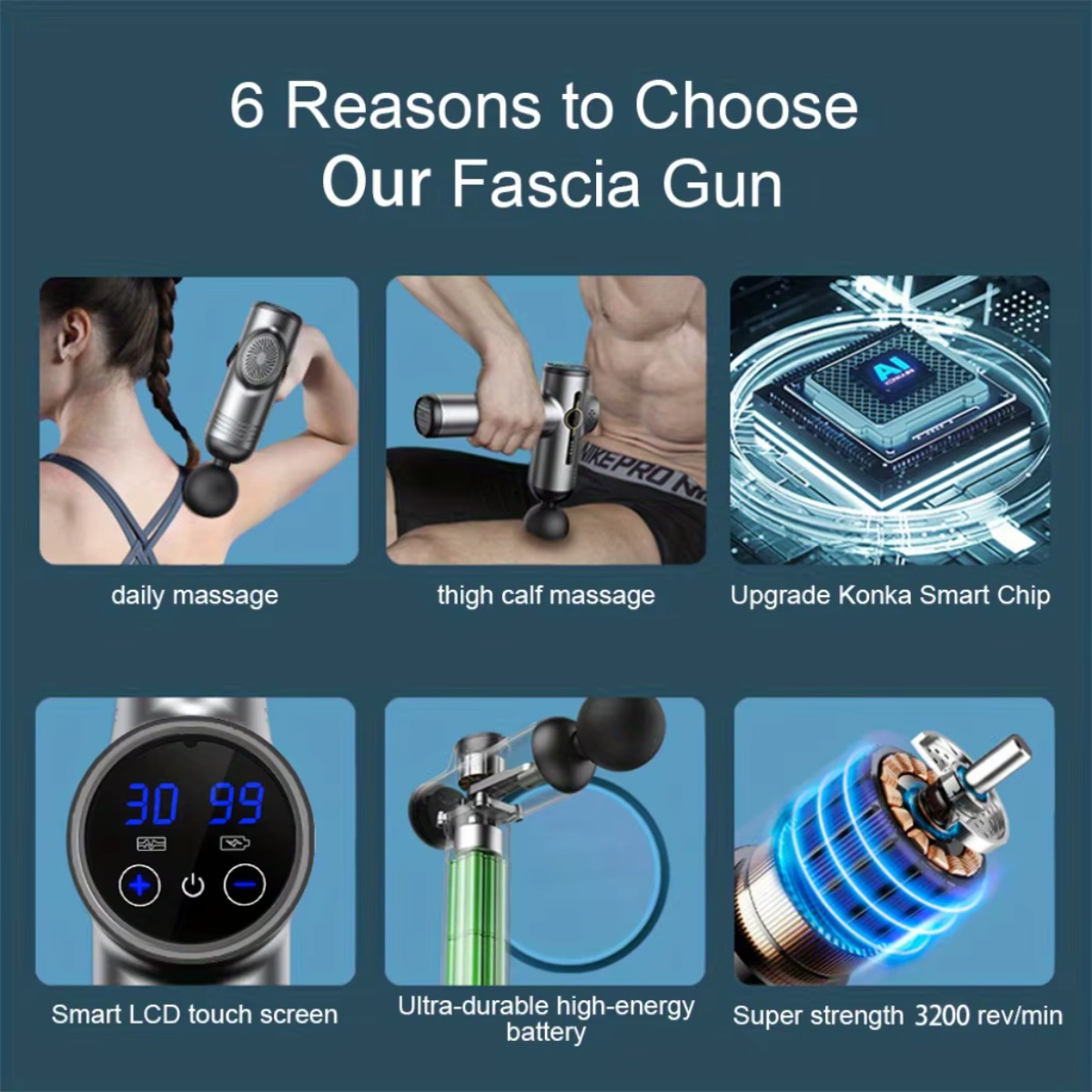 Portable Fascia Gun Vibration  - Health Wellness Fitness review and price