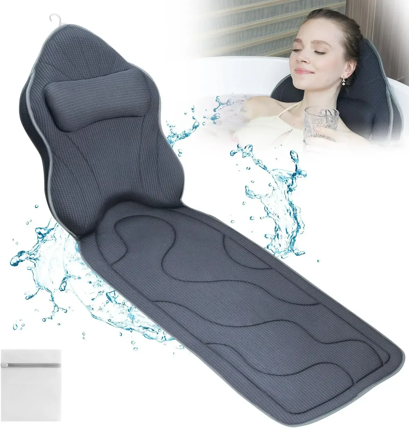 Luxury Thick Full Body Bath Pi - Bamboo Bath Mat review and price