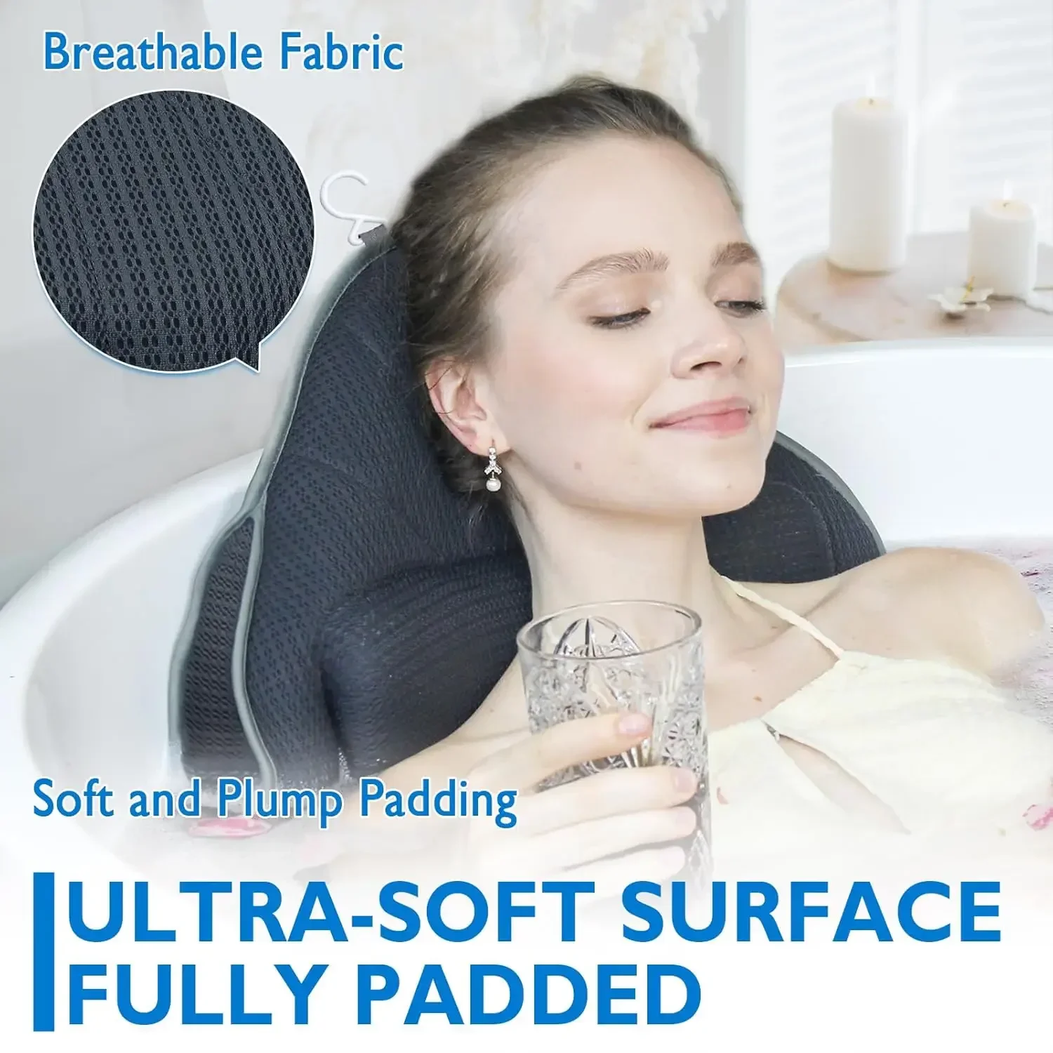 Luxury Thick Full Body Bath Pi - Bamboo Bath Mat review and price